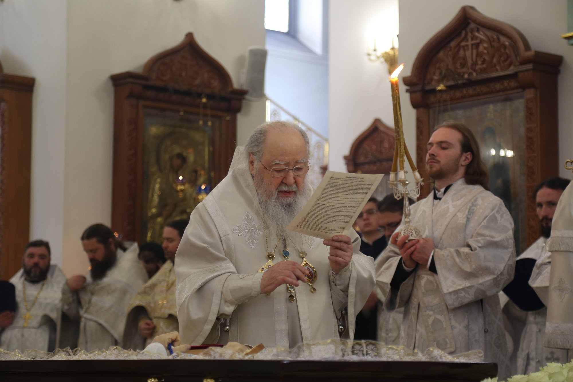  Божественная литургия и отпевание архимандрита Сергия (Шагаева) в Тихвинском храме Ногинска 